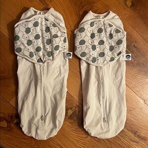2 Nested Bean swaddles NB
